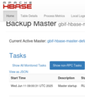 Dev+Test HBase master 0