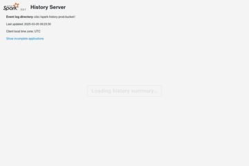 Prod Spark History server